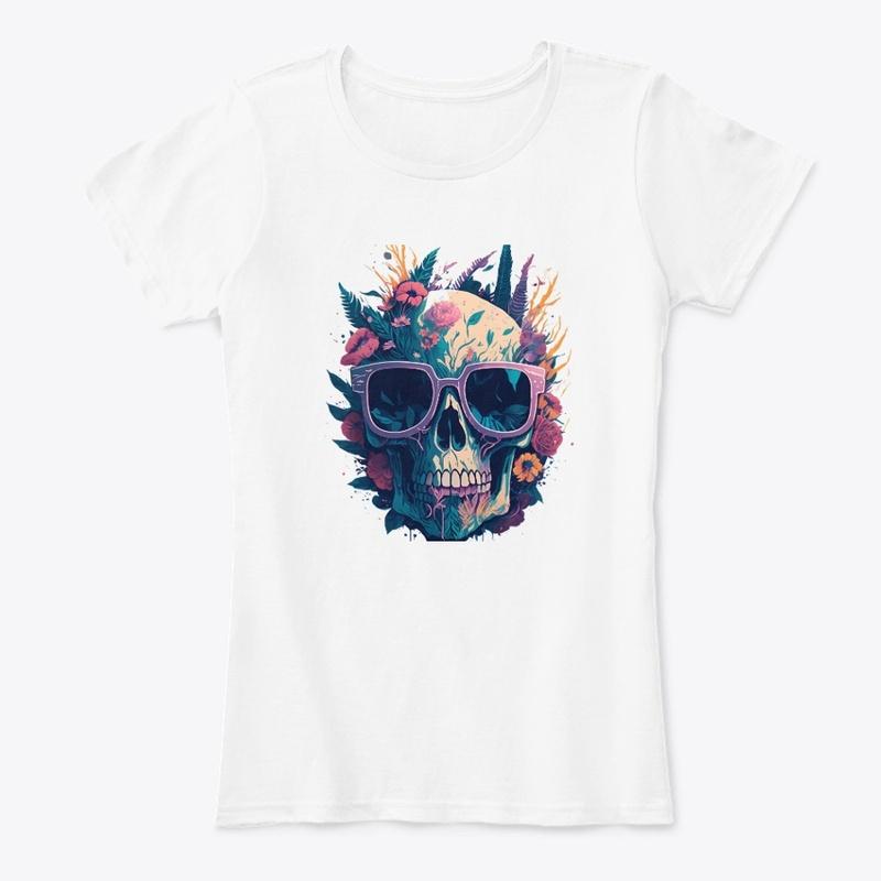 Rebel Chic: Skull Printed T-Shirts