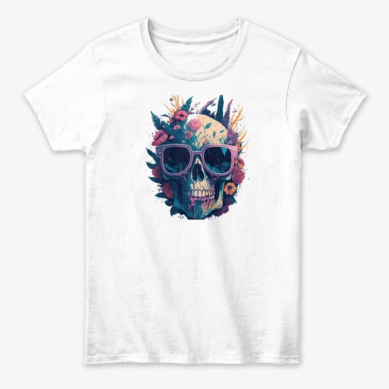 Rebel Chic: Skull Printed T-Shirts